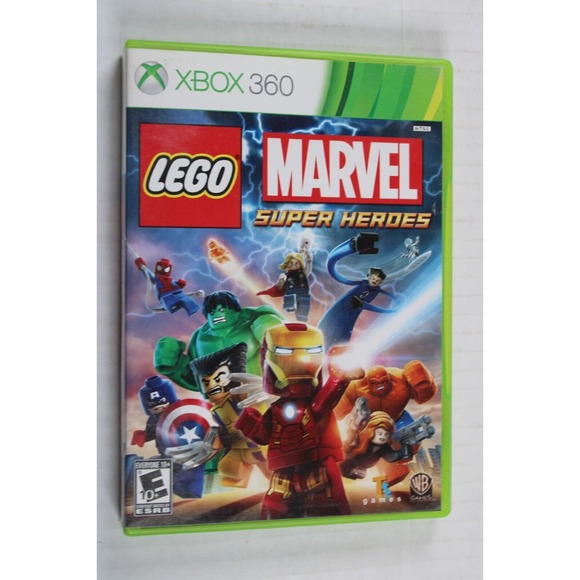 LEGO Marvel Super Heroes Microsoft Xbox 360 Video Game CIB Complete - Picture 1 of 8